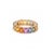Rainbow sapphire ring eternity band 14k solid gold Natural 9CT rainbow sapphire emerald cut ring 14k gold Rainbow ombre...