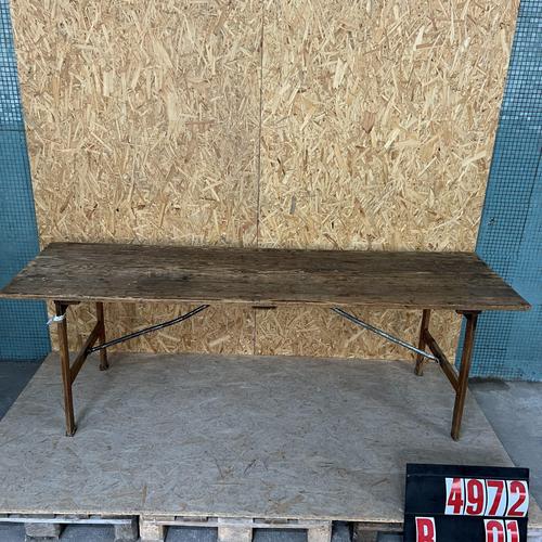 1920’s French Chapel Scrubbed Top Trestle Table. This French Chapel Scrubbed Top Trestle Table from the 1920’s is a...