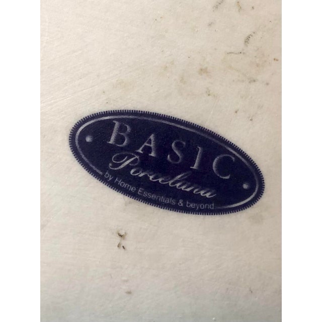 Majolica Blanc De Chine Ceramic Bowl / Basket For Sale - Image 4 of 8