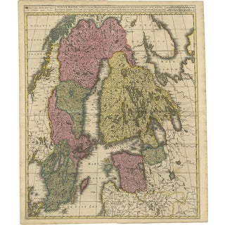 Scandinavia and Baltic Map by G. & L. Valk, C1700 For Sale