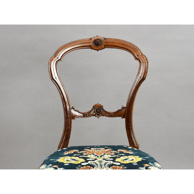 Antique Victorian Mahogany Balloon Back Dining Chairs, 1860, Set of 6 For Sale - Image 4 of 10