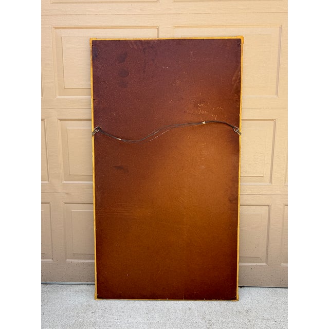 Large Hollywood Regency Trompe l'Oeil Draped Giltwood Mirror For Sale - Image 10 of 10