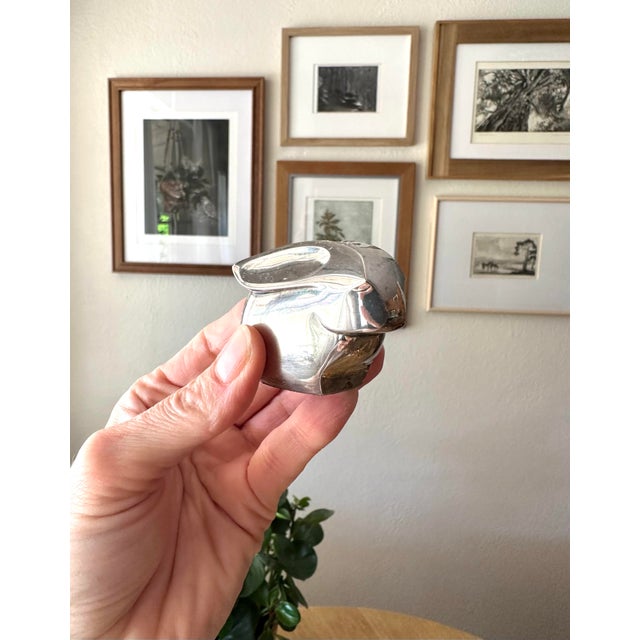 1960s Dansk Silverplate Japanese Rabbit Paper Weight | Chairish