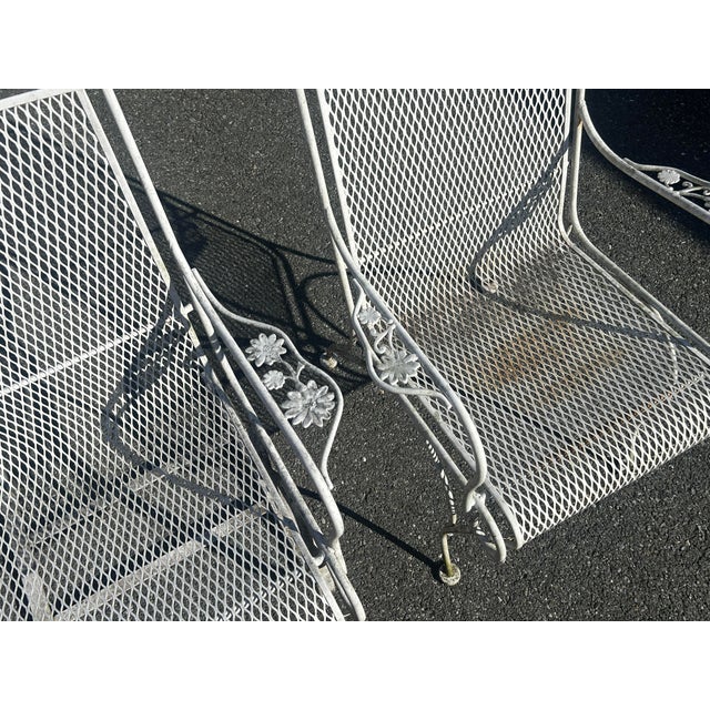 Vintage Russell Woodard Patio Set Table & 6 Chairs, Attributed For Sale - Image 9 of 10