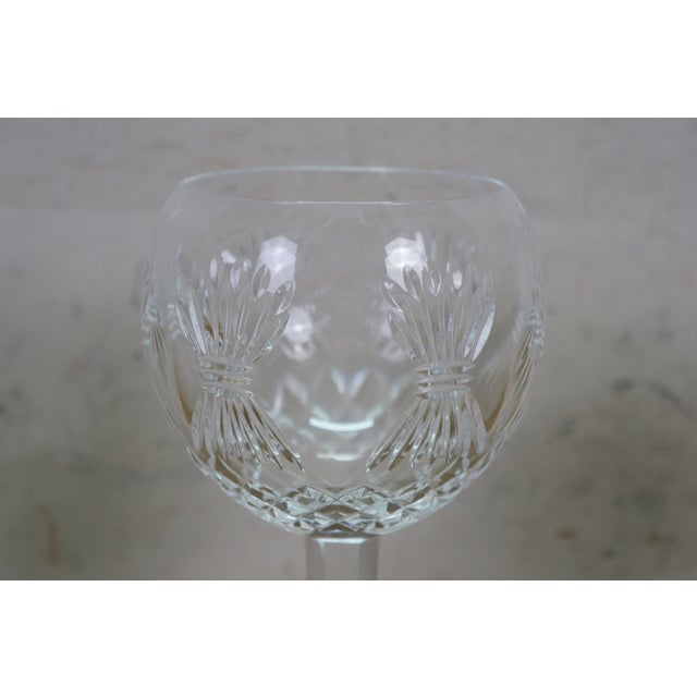 Late 20th Century 6 Waterford Crystal Millennium Series Balloon Toasting Wine Goblets Glasses 8" For Sale - Image 14 of 17