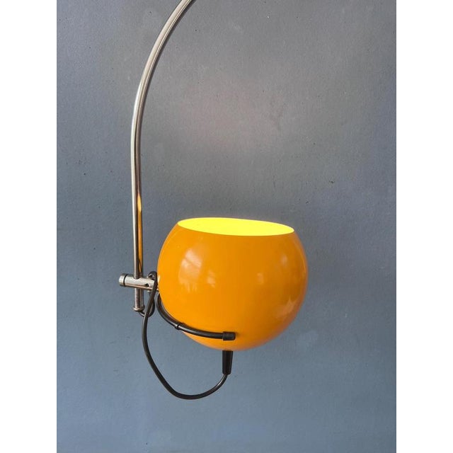 Vintage Yellow Arc Eyeball Wall Lamp by Herda For Sale - Image 4 of 13