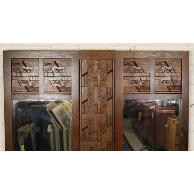 Mosaic Design Mid-Century Wall Mirror For Sale In New York - Image 6 of 6
