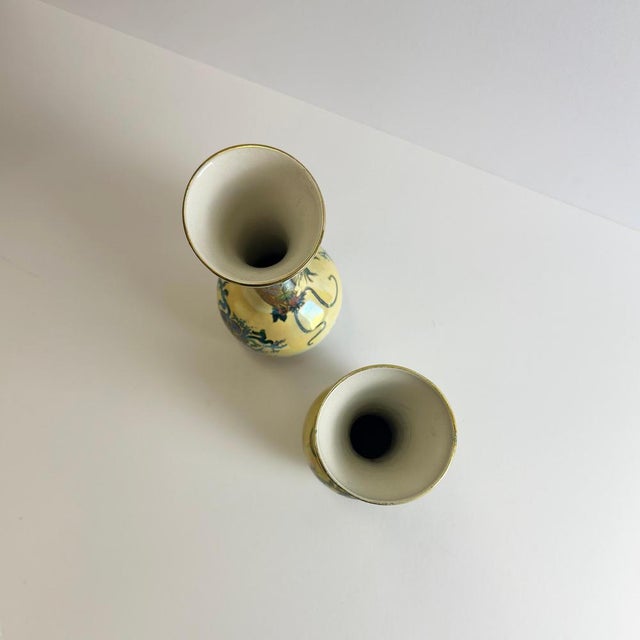 1930s Vintage Dragon Vases by Frederick Rhead for Bursley Ware, 1930s, Set of 2 For Sale - Image 5 of 11