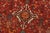 Textile Shiraz Rug 3’10” X 5′ Red Wool Vintage Tribal Hand-Knotted Oriental Carpet For Sale - Image 7 of 13