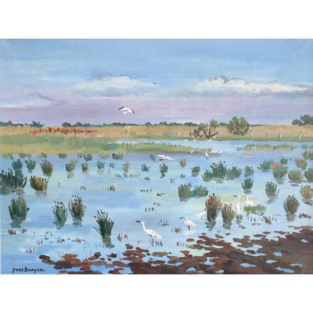 Yves Brayer, Springtime in the Camargue, 1960s, Oil on Canvas For Sale - Image 4 of 18