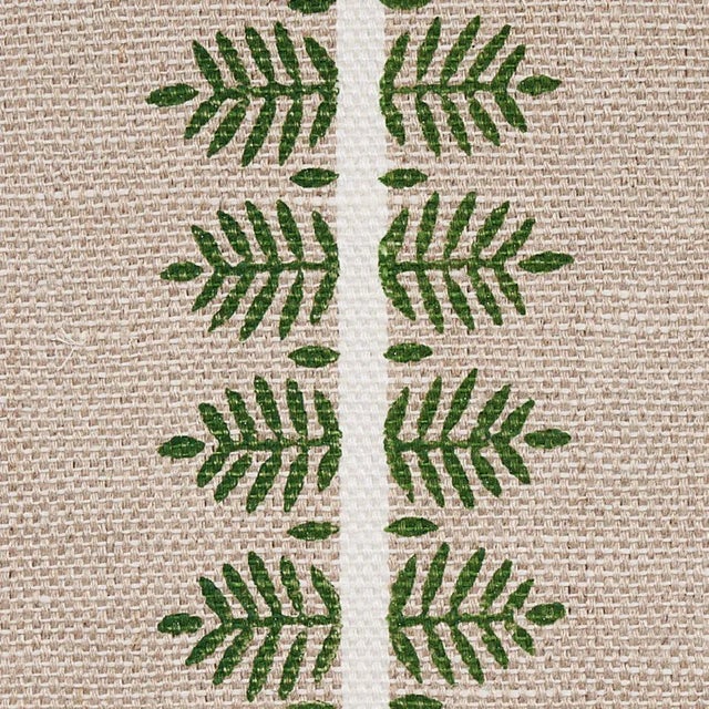 Alva Hand Block has a beautifully home-spun appeal. The Vertical stripes in the hand-woven fabric are adorned with block-...