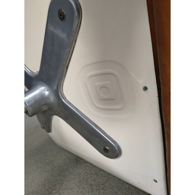 Italian Modern Steel and Leather Office Chair by Ettore Sottsass for Poltronova, 1970 For Sale - Image 12 of 12