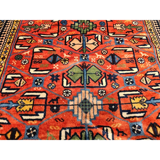 Antique Caucasian Shirvan Area Rug, Handwoven Wool, Prayer Pattern, 1890s, 4' x 5' For Sale - Image 13 of 16