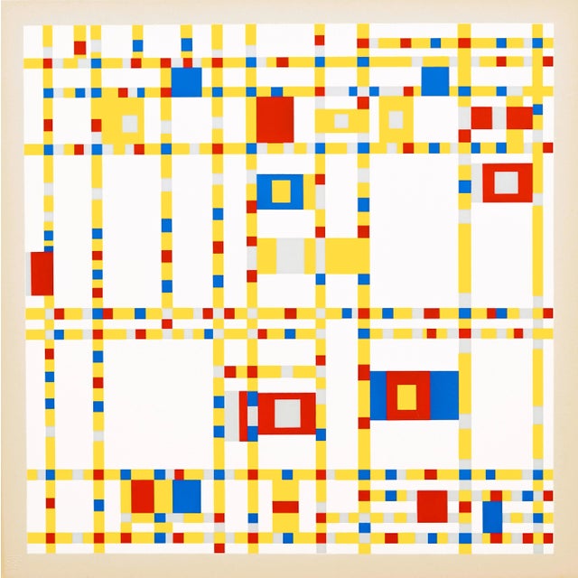 1967 Piet Mondrian "Broadway Boogie Woogie" Serigraph For Sale