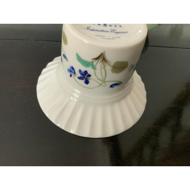 Vintage Haviland Limoges Imperatrice Eugenie Porcelain Floral Votive