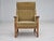 Vintage Danish Highback Armchair in Fabric and Oak, 1960s For Sale - Image 15 of 18