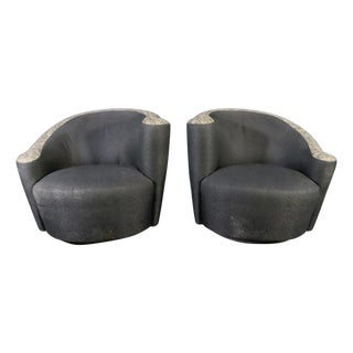 Mid 20th Century Corkscrew Lounge Chairs - 2 Pieces For Sale