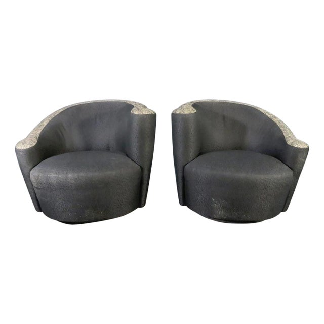 Mid 20th Century Corkscrew Lounge Chairs - 2 Pieces For Sale