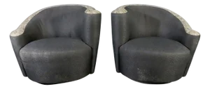 Mid 20th Century Corkscrew Lounge Chairs - 2 Pieces