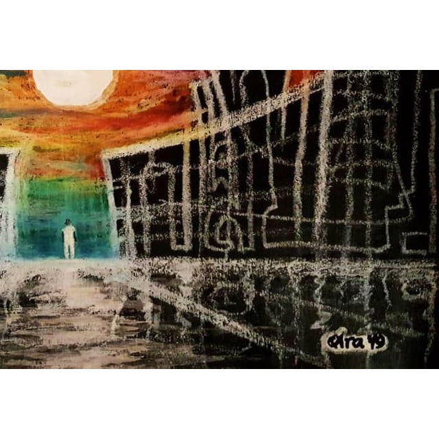 Modern Ghost Town Modern Drawing For Sale - Image 3 of 3