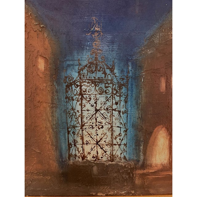 1960s 1960s Ivo Soukup Architectural Expressionist Signed Oil on Board For Sale - Image 5 of 13