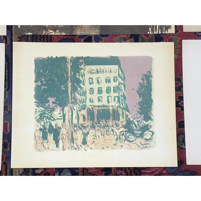 Vintage Pierre Bonnard Modernist Lithograph Views of Paris, Printed by Mourlot - Set of 6 For Sale In Cincinnati - Image 6 of 10
