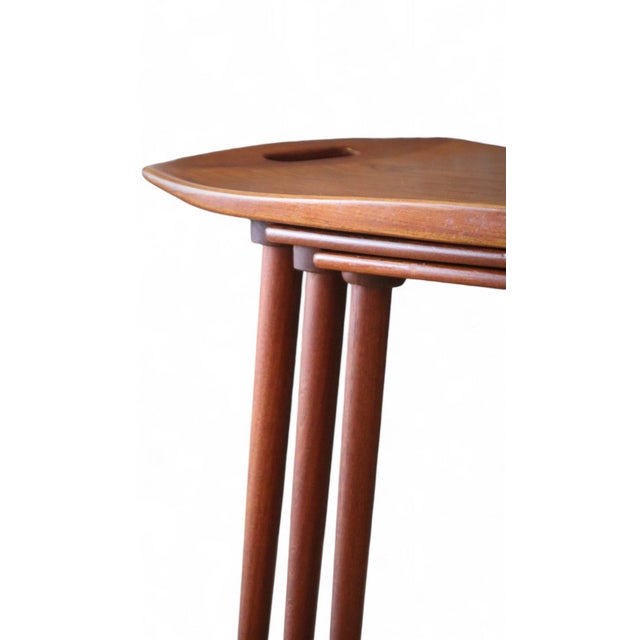 Teak Nesting Tables by Jens Harald Quistgaard, 1960s, Set of 3 For Sale - Image 9 of 18