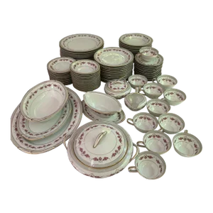 Early 20th Century Vintage Rc Royal Crockery by Noritake China Set Set for 12
