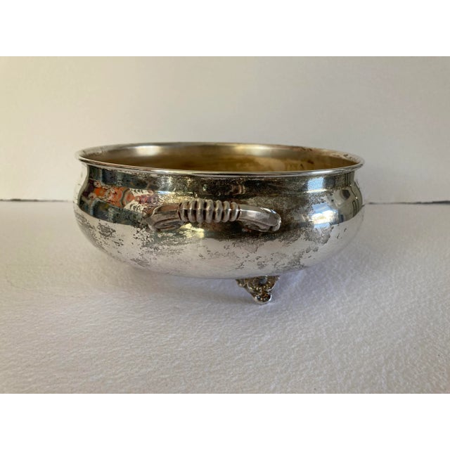 Vintage Crosby Silverplate footed serving bowl.