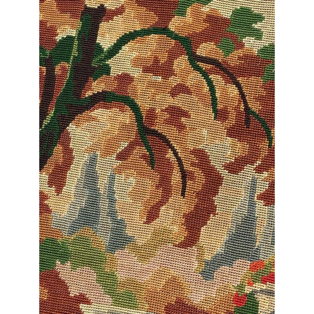 Vintage French Tapestry, 1950s For Sale - Image 13 of 17