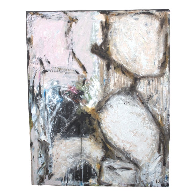 Natalia Vypritskaia, Membrane, 2026, Textured Paste on Canvas For Sale