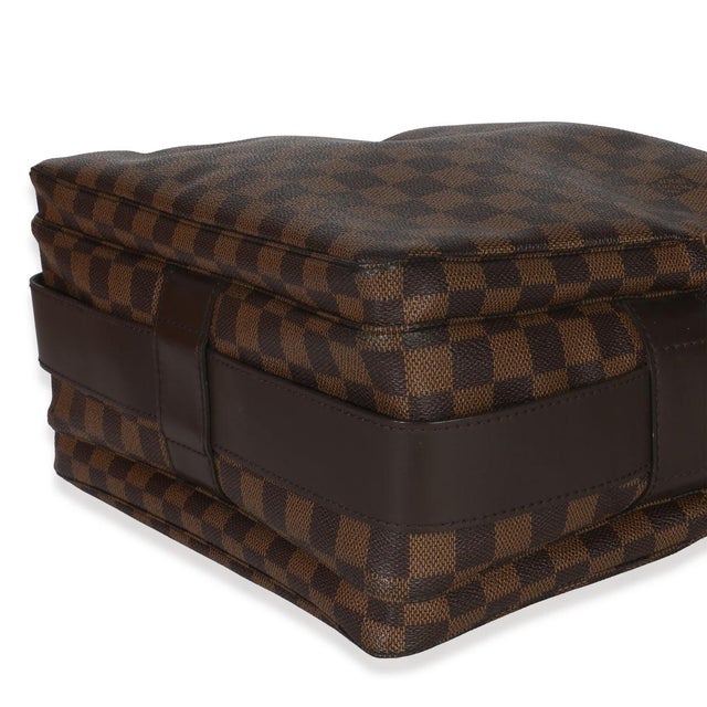 Textile Damier Ebene Naviglio Messenger Bag For Sale - Image 7 of 9