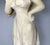 Italian 19th Century Adolfo Luchini Alabaster Sculpture: Italian Harvest Maiden, 20" For Sale - Image 3 of 10