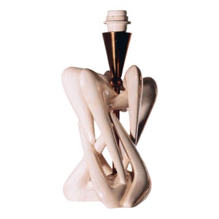 Italian Lamp in Glazed Ceramic For Sale