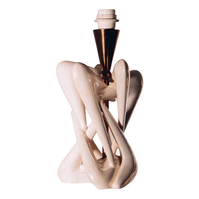 Italian Lamp in Glazed Ceramic For Sale