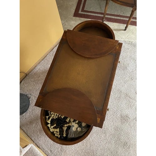 Vintage 1998 Theodore Alexander Multi Game Table and Two Barrel Back Game Chairs - Set of 3 For Sale In Minneapolis - Image 6 of 12