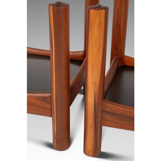 Set of Two (2) Tubular Glass-Top End Tables After Adrian Pearsall for Craft Associates, C. 1960s For Sale - Image 14 of 18
