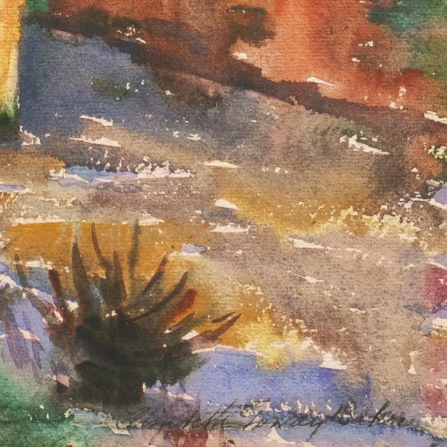 Signed lower right, 'Elizabeth Gowdy Baker' (American, 1860-1927) and painted circa 1910. Exhibited: New York Watercolor...