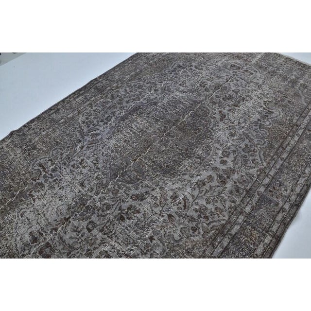 Contemporary Vintage Turkish Rug, Japandi Style Minimalist Area Rug For Sale - Image 3 of 10