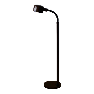 Atom Design for Lightolier Style 1970s Modern Gooseneck Floor Lamp in Brown