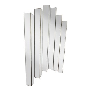 1980s Art Prism Beveled Mirror Wall Panels - Set of 6 For Sale