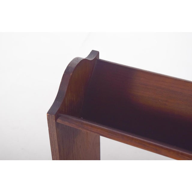 1950s Portuguese Oak Magazine Rack, 1950s For Sale - Image 5 of 8