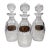 Vintage Waterford Crystal Colleen Spirits Decanters With Sterling Silver Tags, Set of 3 For Sale