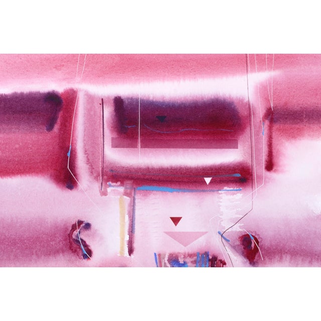 Bright, monochromatic abstract in warm, glowing desert tones by Marianne K. Brown (American, 1928-2019), 2000. The free...