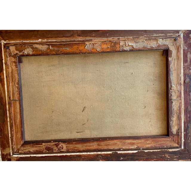 Green Antique 19th Century Pastoral Landscape C M Chase For Sale - Image 8 of 8