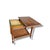 Mid-Century Card Table with Green Felt Folding Top For Sale - Image 5 of 7