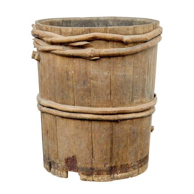 Swedish Rustic Pine Barrel, 1850s For Sale - Image 4 of 10