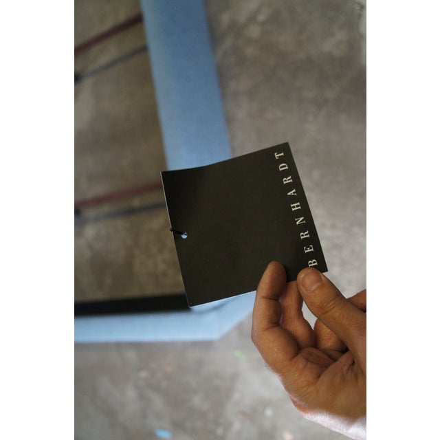 Bernhardt Avery Fabric Modern Blue Panel Tufted Queen Size Bed For Sale - Image 10 of 12