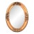 Antique Victorian Gold Gilded Oval Frame — Convex Bubble Glass Portrait Frame For Sale