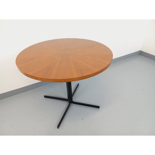 Large Vintage Scandinavian Style Coffee Table in Teak and Black Metal, 1960s For Sale - Image 14 of 18